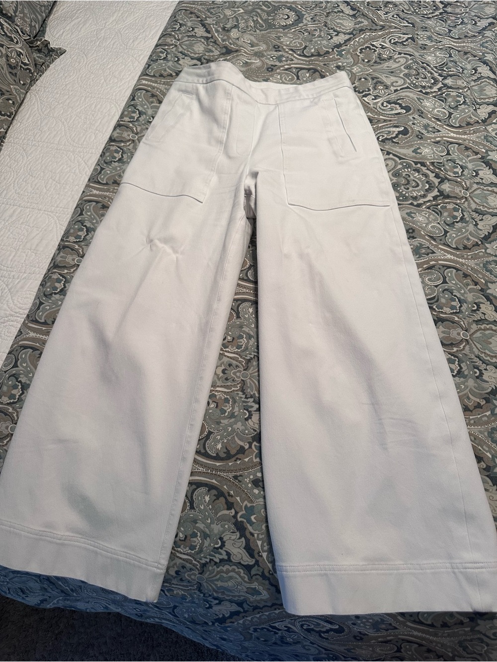 Spanx Wide leg Opaque White pants